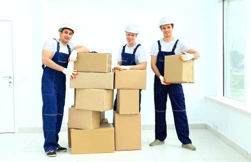 Removal van supporting a residential move in Hackney