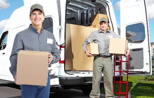 Fragile household items carefully wrapped for a move